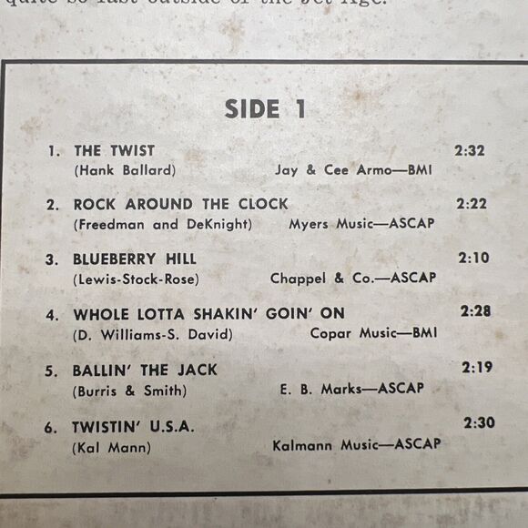 Chubby Checker – Your Twist Party - 1961 Parkway Mono Vinyl LP VG+ So Cool! - Picture 3 of 8